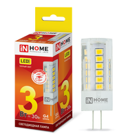 Лампа сд LED-JC-VC 3Вт 12В G4 3000К 270Лм IN HOME IN HOME
