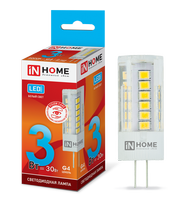 Лампа сд LED-JC-VC 3Вт 12В G4 4000К 270Лм IN HOME IN HOME