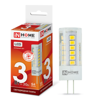 Лампа сд LED-JC-VC 3Вт 12В G4 6500К 270Лм IN HOME IN HOME