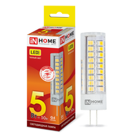 Лампа сд LED-JC-VC 5Вт 12В G4 3000К 450Лм IN HOME IN HOME