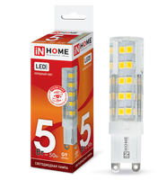 Лампа сд LED-JCD-VC 5Вт 230В G9 6500К 450Лм IN HOME IN HOME