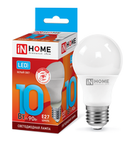 Лампа сд LED-A60-VC 10Вт 230В Е27 4000К 900Лм IN HOME IN HOME