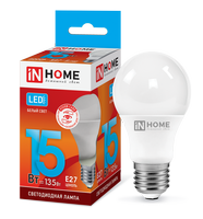 Лампа сд LED-A60-VC 15Вт 230В Е27 4000К 1350Лм IN HOME IN HOME