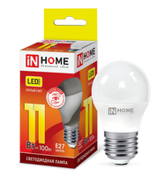 Лампа сд LED-ШАР-VC 11Вт 230В Е27 3000К 820Лм IN HOME IN HOME