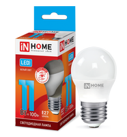 Лампа сд LED-ШАР-VC 11Вт 230В Е27 4000К 990Лм IN HOME IN HOME