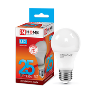Лампа сд LED-A65-VC 25Вт 230В Е27 4000К 2250Лм IN HOME IN HOME