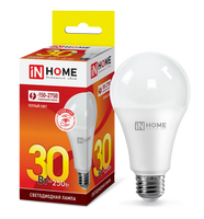 Лампа сд LED-A70-VC 30Вт 230В Е27 3000К 2700Лм IN HOME IN HOME
