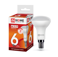 Лампа сд LED-R50-VC 6Вт 230В Е14 6500К 525Лм IN HOME IN HOME
