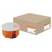 Распаячная коробка СП D80х40мм, крышка, пл. лапки, IP20, TDM  TDM Electric