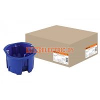 Установочная коробка СП D65х45мм, саморезы, синяя, IP20, TDM  TDM Electric