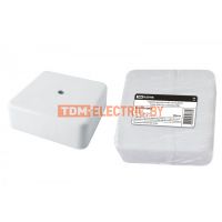 Коробка распаячная КР 75х75х28 ОП белая, IP40, инд. штрихкод TDM  TDM Electric