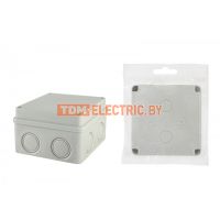 Распаячная коробка ОП 110х110х70мм, крышка на винтах, IP55, 8вх., без гермовводов TDM  TDM Electric
