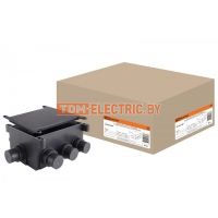 Коробка распаячная  СП 118х76х60мм, 8 вводов, черная, для заливки в бетон, IP44 TDM  TDM Electric