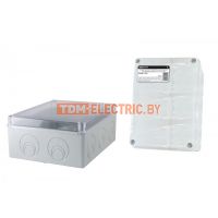 Распаячная коробка ОП 240х195х90мм, прозрач. крышка, IP55, кабельные ввода d28-3 шт., d37-2 шт., TDM  TDM Electric
