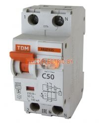 Автоматический Выключатель Дифференциального тока селективного типа АВДТ 63S C50 300мА TDM  TDM Electric