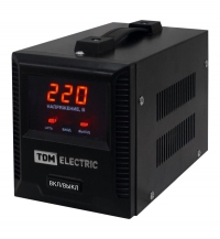 Стабилизатор напряжения БСР1-1,0 кВА электронный переносной TDM .  TDM Electric