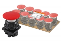 Выключатель кнопочный КЕ 021-У2-исп.1 гриб без фиксации красный 2з 10A 660B IP40 TDM .  TDM Electric