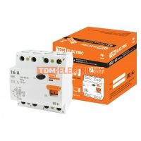 Устройство защитного отключения ВД1-63 4Р 16А 10мА тип А TDM  TDM Electric