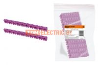 Маркер наборный - символ "7" фиолетовый 6 мм2 (100 шт.) TDM  TDM Electric