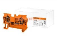 Зажим клеммный безвинтовой (ЗКБ) 1,5 мм2 17,5А оранжевый TDM  TDM Electric