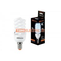 Лампа энергосберегающая КЛЛ-FSТ2-15 Вт-4000 К–Е14 (42х103 мм) TDM  TDM Electric