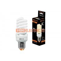 Лампа энергосберегающая КЛЛ-FSТ2-20 Вт-2700 К–Е27 КОМПАКТ (41х108 мм) TDM  TDM Electric