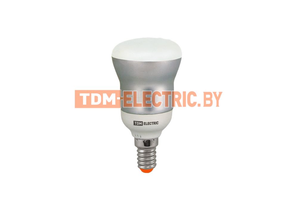 Лампа энергосберегающая КЛЛ- R50-7 Вт-4200 К–Е14 TDM  TDM Electric