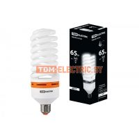 Лампа энергосберегающая КЛЛ-FS-65 Вт-4000 К–Е27 (73х218 мм) TDM  TDM Electric