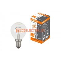 Лампа накаливания "Шар прозрачный" 60 Вт-230 В-Е14 TDM   TDM Electric