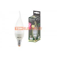 Лампа светодиодная WFC37-7 Вт-230 В -3000 К–E14 (свеча на ветру) TDM  TDM Electric
