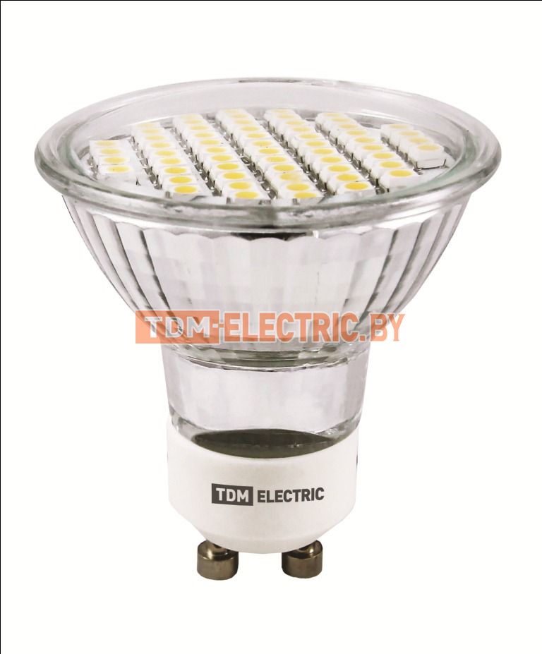 Лампа светодиодная PAR16-3 Вт-220 В -3000 К–GU 10 SMD TDM  TDM Electric