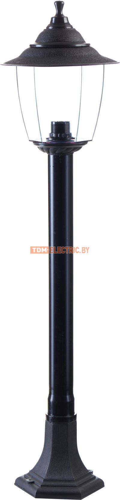 Светильник Прага Эл-11-73-100 60 Вт Е27 напольный на стойке h-1.0 м черный, прозрачный плафон TDM  TDM Electric