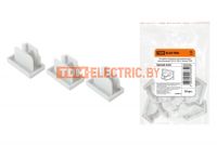 Заглушка торцевая пластиковая для шинопровода TLA-01-WH-Z, белая, TDM .  TDM Electric