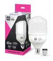 Лампа сд LED-HP-PRO 65Вт 230В E27 с адаптером Е40 6500К 5850Лм ASD ASD