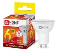 Лампа сд LED-JCDRC-VC 6Вт 230В GU10 3000К 480Лм IN HOME IN HOME