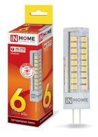 Лампа сд LED-JCD-VC 6Вт 230В G4 3000К 540Лм IN HOME IN HOME