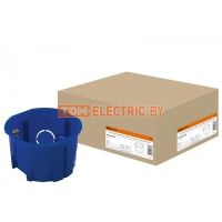 Установочная коробка СП D68х45мм, саморезы, синяя, IP20, TDM  TDM Electric