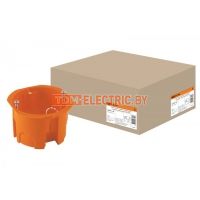Установочная коробка СП D65х45мм, саморезы, оранжевая, IP20, TDM  TDM Electric