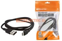 Дата-кабель, ДК 1, USB - micro USB, 1 м, черный, TDM SQ1810-0301.  TDM Electric