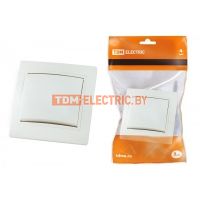 Выключатель 1 кл. 10А белый "Таймыр" TDM  TDM Electric