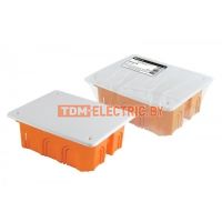 Распаячная коробка СП 120х92х45мм, крышка, IP20, инд. штрихкод, TDM  TDM Electric