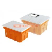 Распаячная коробка СП 120х92х70мм, крышка, IP20, инд. штрихкод, TDM  TDM Electric
