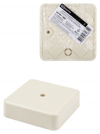 Коробка распаячная КР 75х75х20 ОП, сл. кость, IP40, инд. штрихкод TDM SQ1401-1803.  TDM Electric