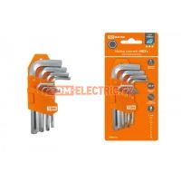 Набор ключей  HEX  9 шт.: 1.5-10 мм, короткие, (держатель в блистере), CR-V сталь  Алмаз  TDM SQ1020-0101 TDM Electric