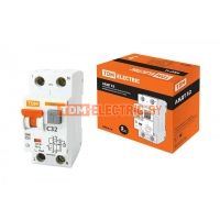 Автоматический Выключатель Дифференциального тока - АВДТ 32 C32 30мА TDM SQ0202-0032 TDM Electric