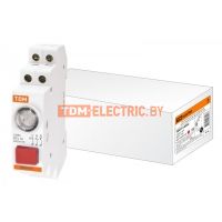 Выключатель кнопочный с индикацией ВКИ-47 красный (LED) 2НО;1НЗ AC/DC TDM SQ0214-0002 TDM Electric