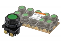 Выключатель кнопочный КЕ 011-У2-исп.4 зеленый 1з 10A 660B IP40 TDM SQ0753-0010.  TDM Electric