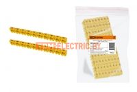 Маркер наборный - символ "4" желтый 4 мм2 (100 шт.) TDM  TDM Electric