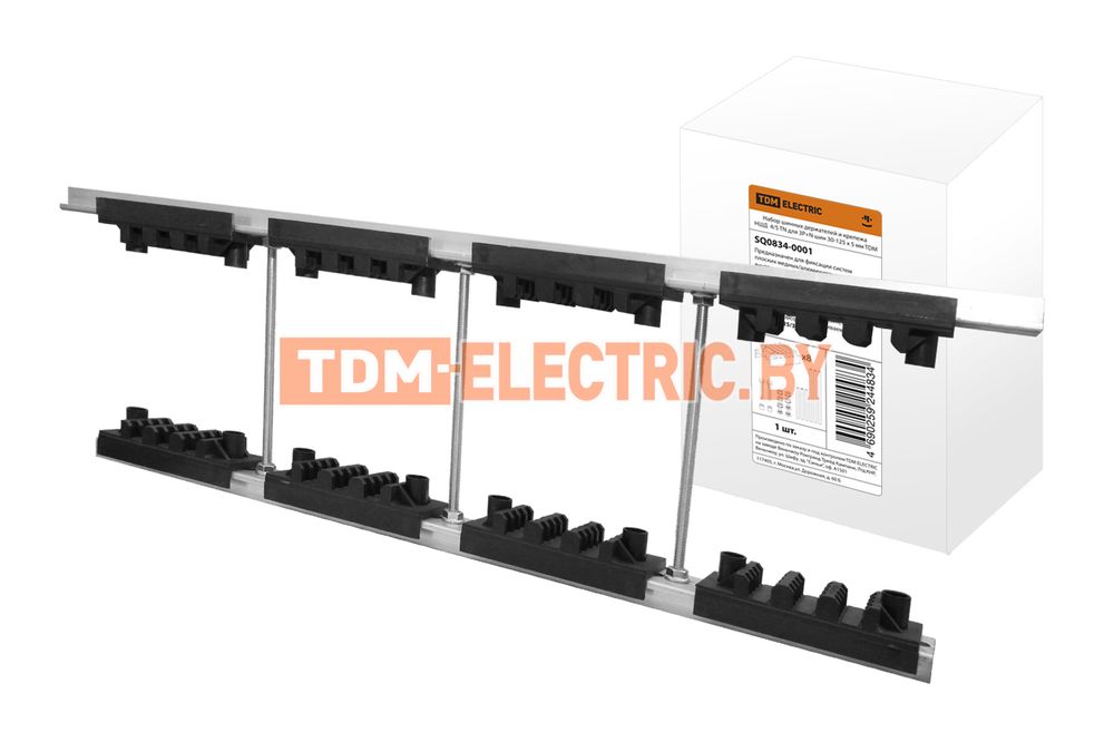 Набор шинных держателей и крепежа НШД  4/5 TN для 3Р+N шин 30-125 x 5 мм TDM  TDM Electric