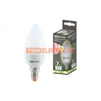 Лампа светодиодная FС37-7 Вт-230 В -3000 К–E14 TDM  TDM Electric